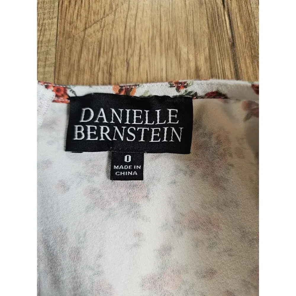 Danielle Bernstein X Macy's White Floral Sweetheart Maxi Dress Women's XS - Picture 7 of 10